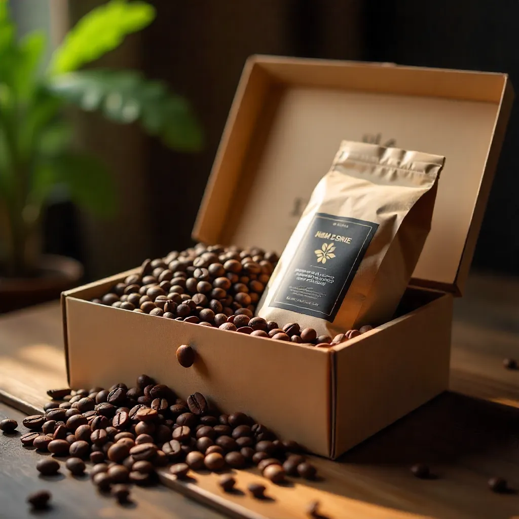 Coffee cherries on tree