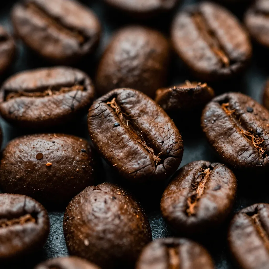 Coffee beans in packaging